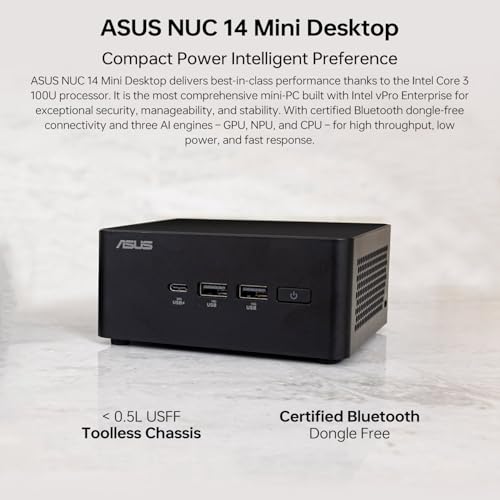 ASUS NUC 14 Pro Mini PC, Intel 6-Core - Image 2