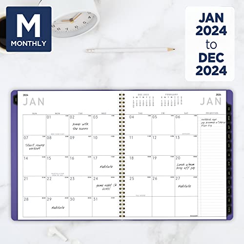 AT-A-GLANCE 2024 Monthly Planner, 9β x 11β, Purple (70250X1424) - Image 2