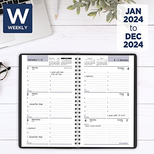 AT-A-GLANCE 2024 Weekly Appointment Book, DayMinder G2000024 - Image 2