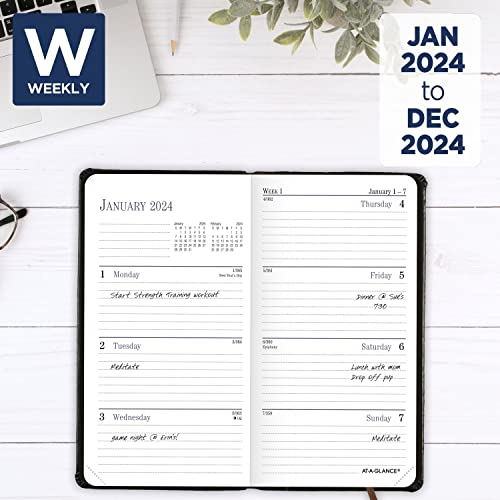 AT-A-GLANCE Fine Diary 2024, Pocket Size, 74020524 - Image 2