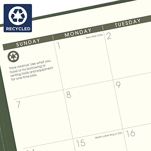 AT-A-GLANCE Monthly Planner 2024, 9" x 11", Green (70260G6024) - Image 3