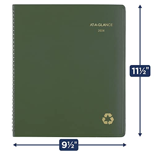 AT-A-GLANCE Monthly Planner 2024, 9" x 11", Green (70260G6024) - Image 5