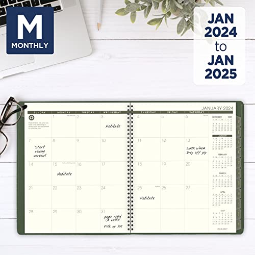 AT-A-GLANCE Monthly Planner 2024, 9" x 11", Green (70260G6024) - Image 2