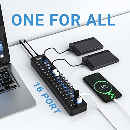 atolla 16 Port USB Hub with Switches - Image 3