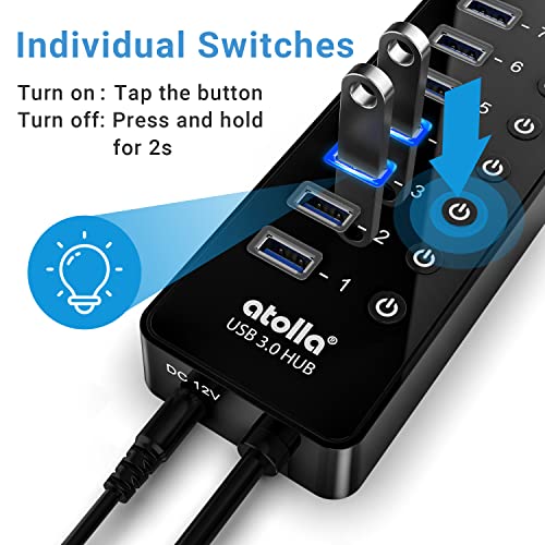 atolla 16 Port USB Hub with Switches - Image 2