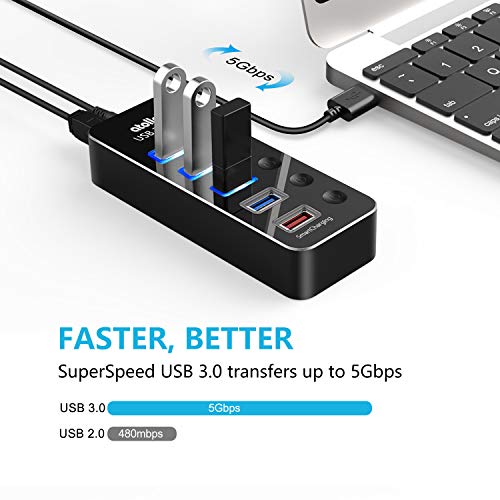 atolla Aluminum 5-Port USB 3.0 Hub - Image 2