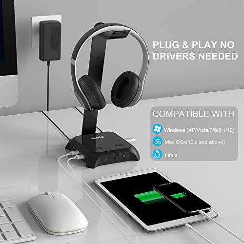 atolla USB Hub With Headphone Stand & 3 Ports - Image 2