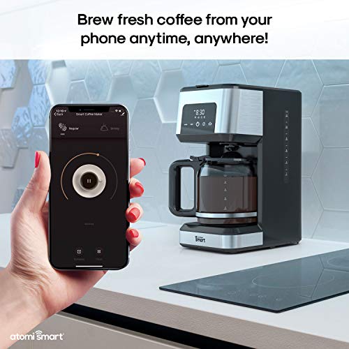 Atomi Smart Smart WiFi Coffee Maker, No-Spill Carafe - Image 3