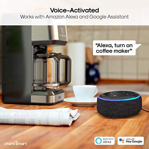 Atomi Smart Smart WiFi Coffee Maker, No-Spill Carafe - Image 4