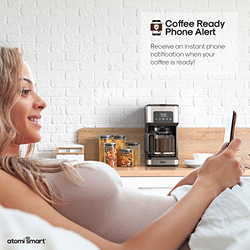 Atomi Smart Smart WiFi Coffee Maker, No-Spill Carafe - Image 2