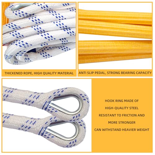 ATswzyzz Emergency Fire Escape Ladder, Flame Resistant - Image 2