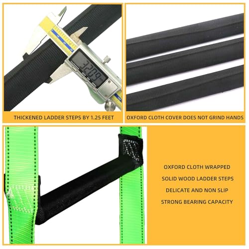 ATswzyzz Fire Escape Ladder, Flame Resistant, 49FT - Image 5