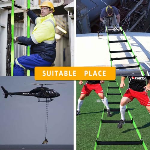 ATswzyzz Fire Escape Ladder, Flame Resistant, 49FT - Image 2