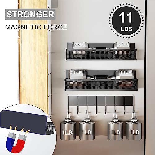 Aufworld Magnetic Spice Rack, 3 Pack Fridge Organizer - Image 3