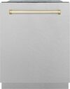 ZLINE Autograph Edition 24″ Tall Tub Dishwasher DWMTZ-SN-24-G