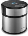 Gourmia Automatic Ice Cream & Sorbet Maker, Silver
