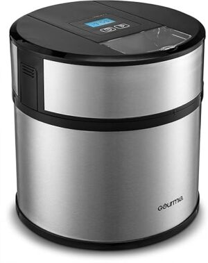 Gourmia Automatic Ice Cream & Sorbet Maker, Silver