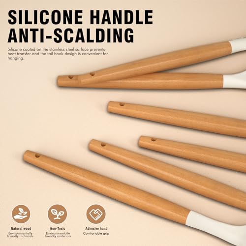 AVGPD Silicone Kitchen Utensils Set With Holder - Image 5