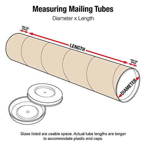 Aviditi Jumbo Mailing Tubes, 5" X 48", Kraft - Image 2