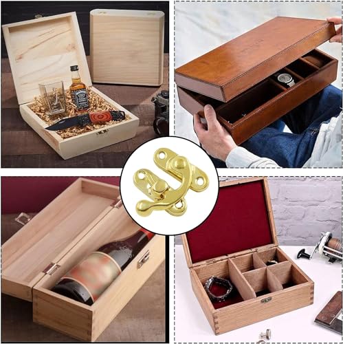 AYNEFY Bronze Antique Jewelry Box Hook Set - Image 5