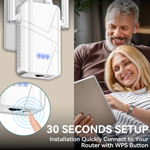 Baetaey WiFi Extender Signal Booster, 10000 Sq.ft Coverage - Image 3