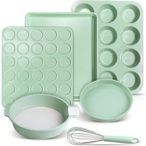 SHANIABELLE Bakeware Set Nonstick, 6 Piece Kit