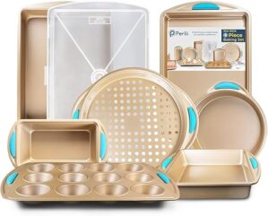 PERLLI Baking Pan 8 Piece Nonstick Set