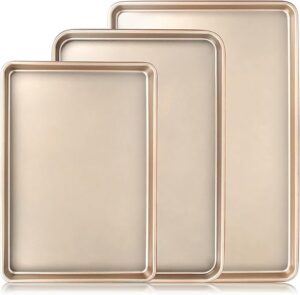 Deedro Baking Sheet Pan Set, Nonstick Heavy Duty