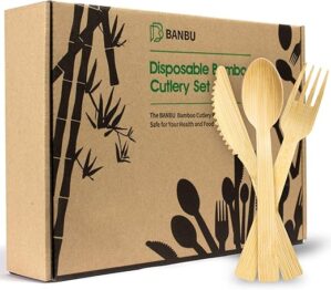 Banbu Bamboo Disposable Utensil Set (200PK)