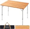 KingCamp Bamboo Folding Portable Picnic Camping Table