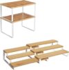 SONGMICS Bamboo Shelf Spice Racks Bundle UKCS02NW