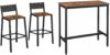 VASAGLE Bar Stools And Narrow Long Table