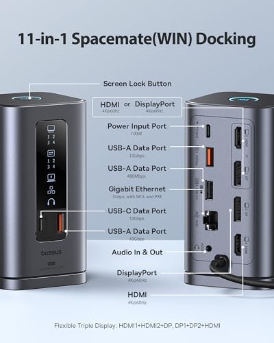 Baseus Docking Station, 11 In 1, Triple Display - Image 2