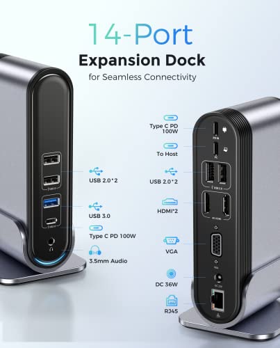 Baseus USB C Docking Station Dual Monitor - Image 2