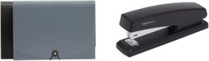 Amazon Basics Basics Expanding File Folder & Stapler Set