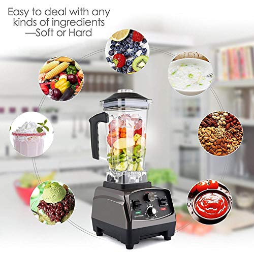 BATEERUN Professional Countertop Blender, 2200W High Speed - Image 2