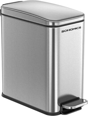 SONGMICS Bathroom Trash Can, 1.3 Gallon, ULTB560E05