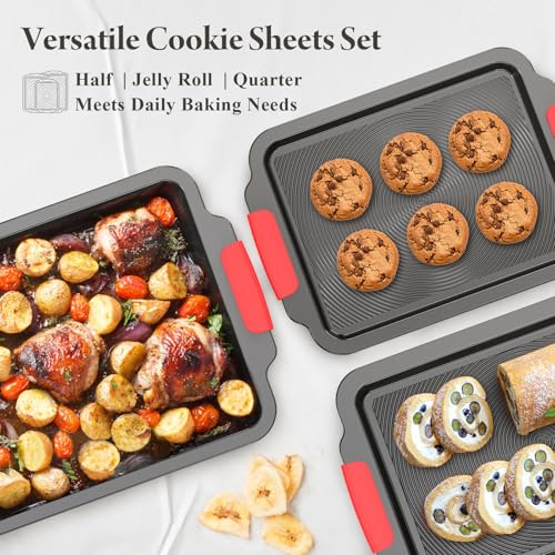 bazova 3-Piece Nonstick Baking Sheet Set - Image 2