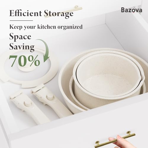 bazova Ceramic Nonstick 17-Piece Cookware Set - Image 3