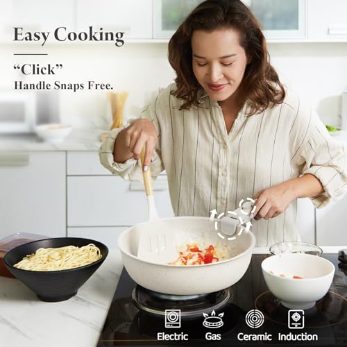 bazova Ceramic Nonstick 17-Piece Cookware Set - Image 4