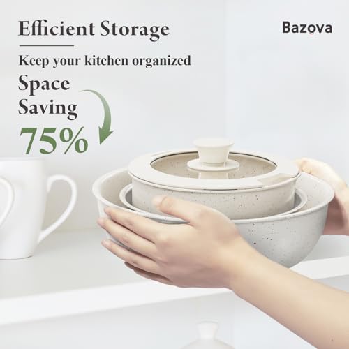 bazova Pots And Pans Set Non Stick - Image 3