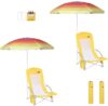Nice C Beach Chair With Umbrella & Cooler
