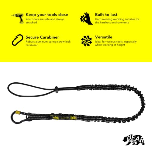 BearTOOLS Black Screw Lock Safety Lanyard 3 Foot - Image 3