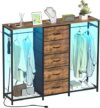 Espelism Bedroom Dresser with Charging Station LED