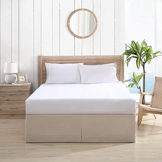 Tommy Bahama Bedskirt Tailored Solid Cotton Bedding, Queen