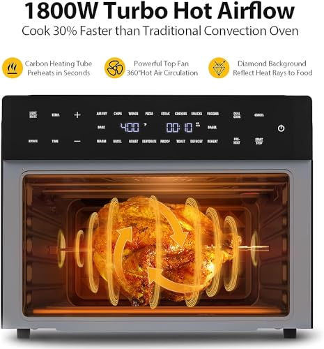 Beelicious Pro 32QT Extra Large Air Fryer Oven Combo - Image 3