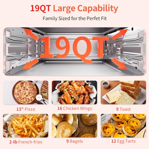 Beelicious Pro Pro 19QT Digital Air Fryer Oven - Image 5