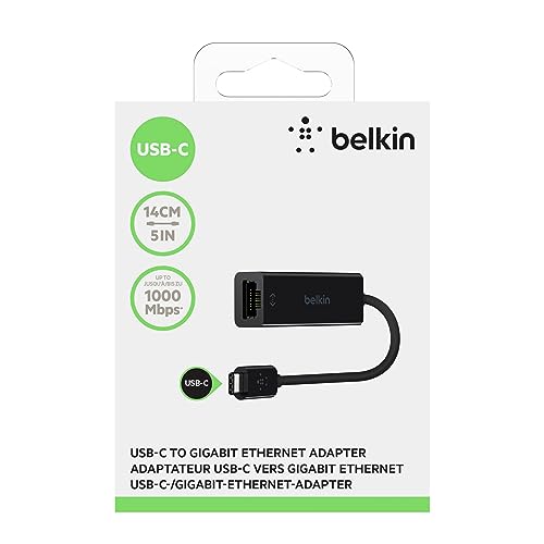 Belkin USB-C To Ethernet Adapter, Gigabit Port - Image 3