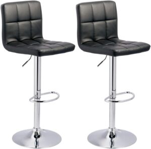 Signature Design by Ashley Bellatier Adjustable Swivel Bar Stool, Black