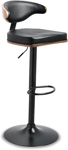 Signature Design by Ashley Bellatier Mid-Century Adjustable Bar Stool